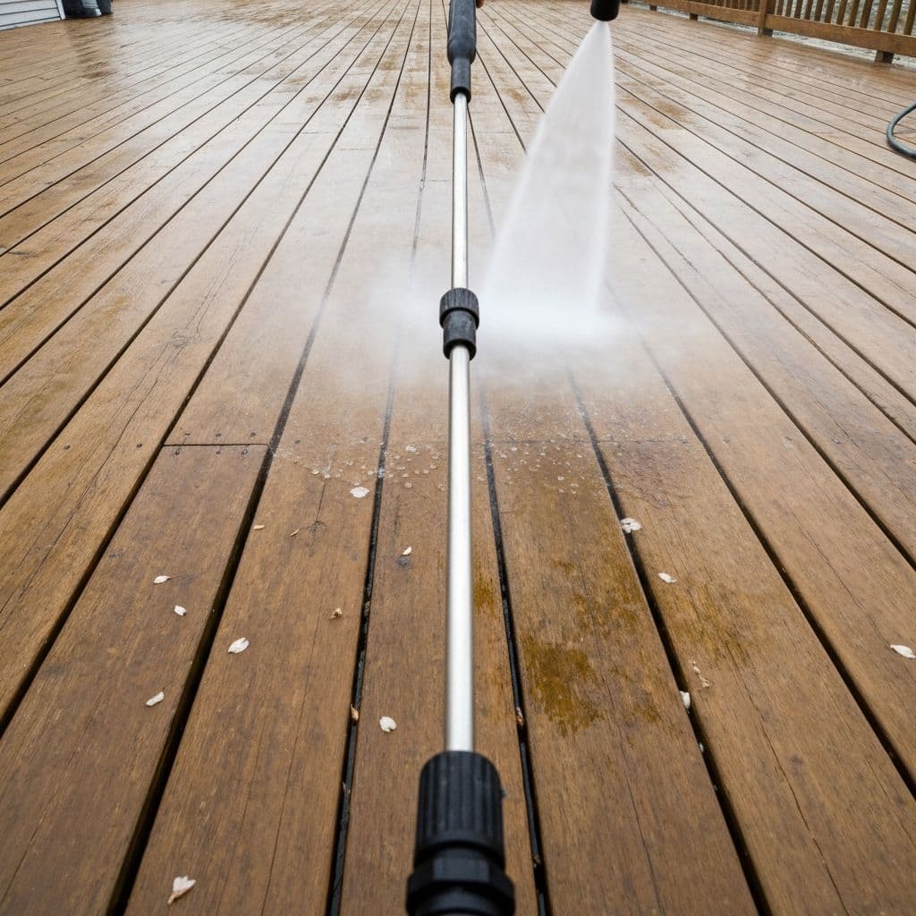 Beautifully stained cedar deck by Deck Restaining in Oakville, Ontario